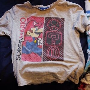 Super Mario Kids Gray T-Shirt